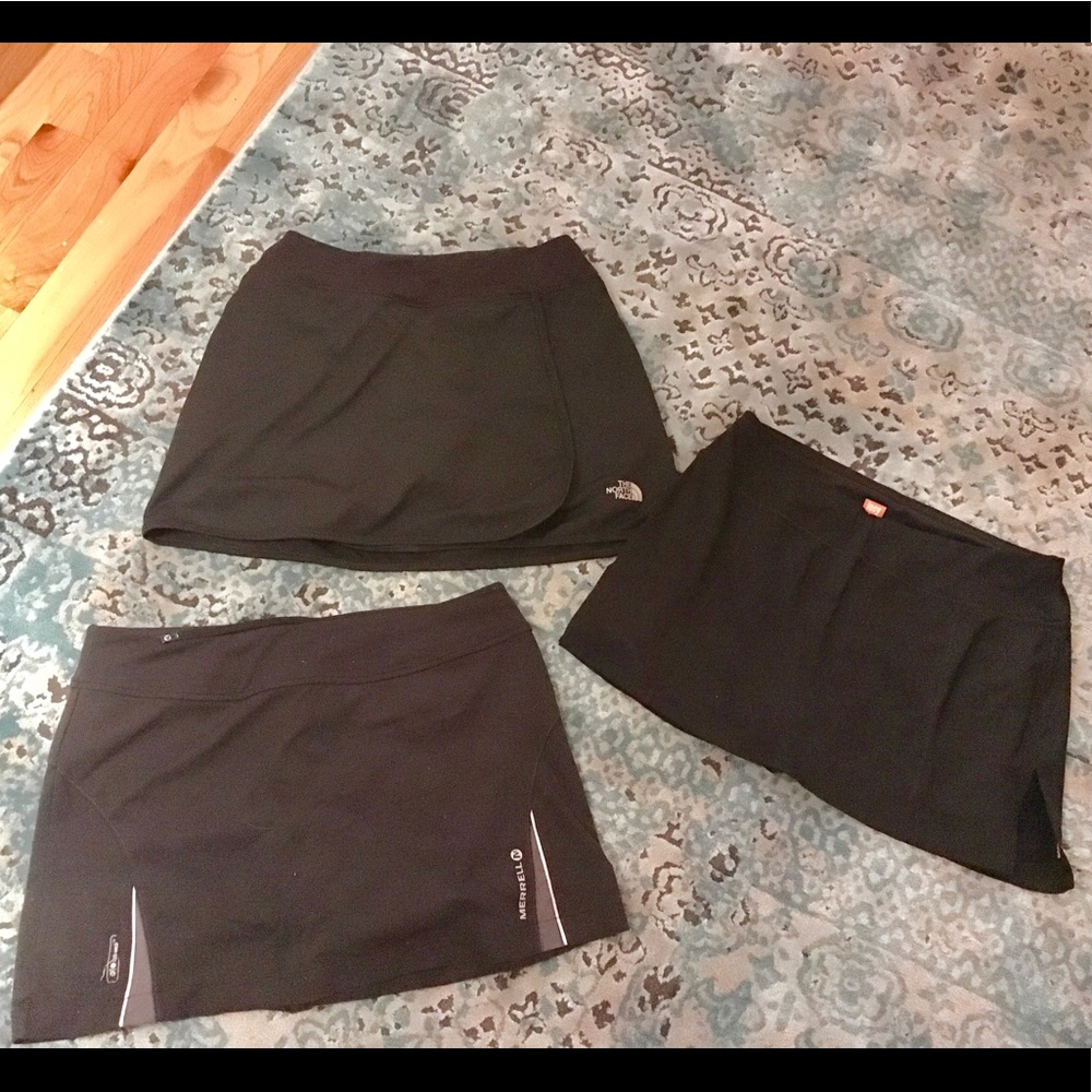 Running Skorts: Lucy, NorthFace & Merrill